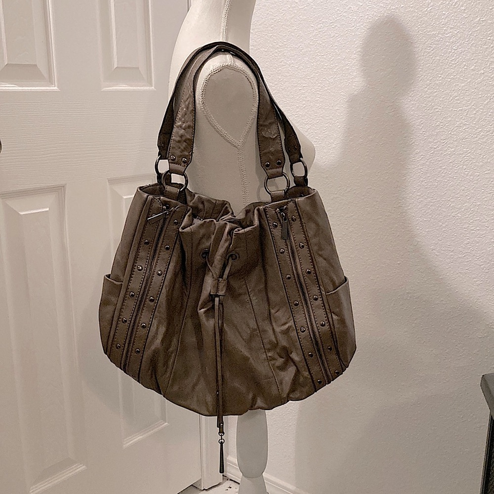 Hype Large Leather Shoulder Bag